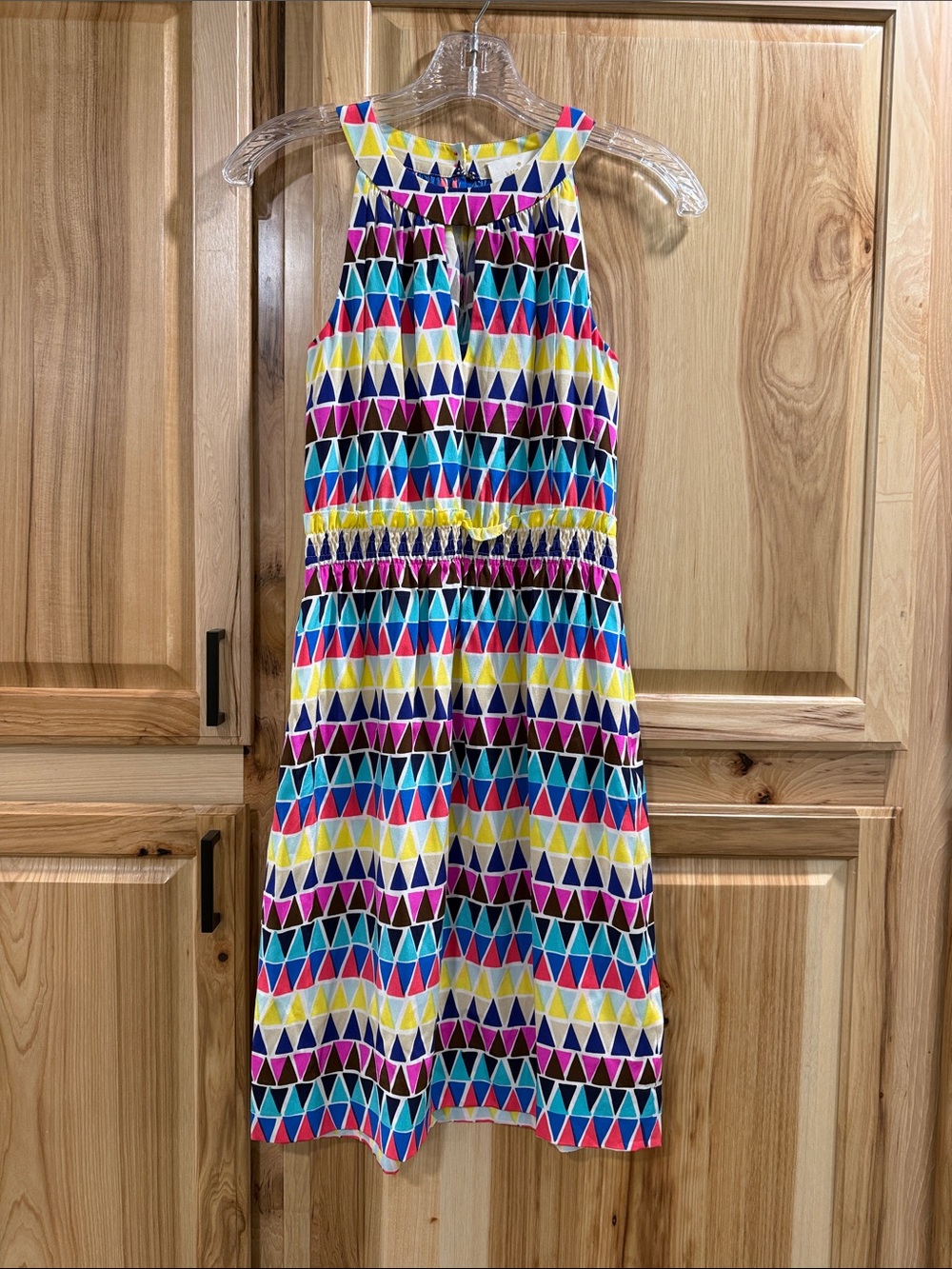 Kate Spade Silk Women’s Size 0 Ellina Multicolor Geometric Lightweight Dress - Picture 2 of 10